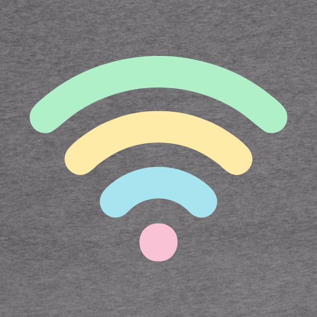 Pastel Rainbow Wi-Fi by XOOXOO